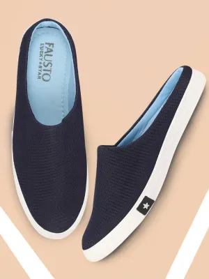 Men Navy Blue Casual Canvas Slip-On Shoes Slip On Slip Ons D Lites Slip On D'lites Slip On Sneakers Slip On Slip On Sneakers Leather Slip On