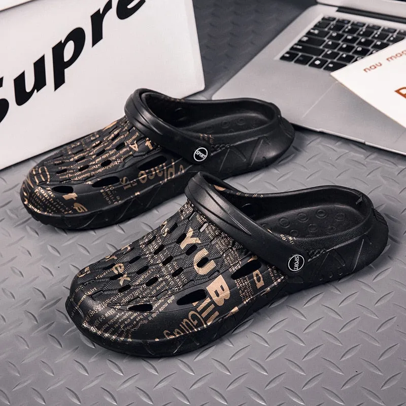 Men Sandals Summer  New Design Fashion Summer Beach Womens's Shoes Men Breathable Wear-resistant Casual Sandals Mens Sneaker Bunny Rabbit Slippers