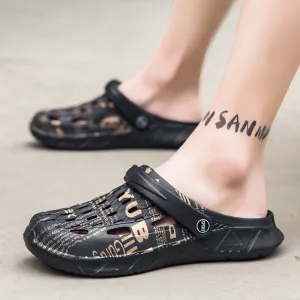 Men Sandals Summer  New Design Fashion Summer Beach Womens's Shoes Men Breathable Wear-resistant Casual Sandals Mens Sneaker Slug Slippers