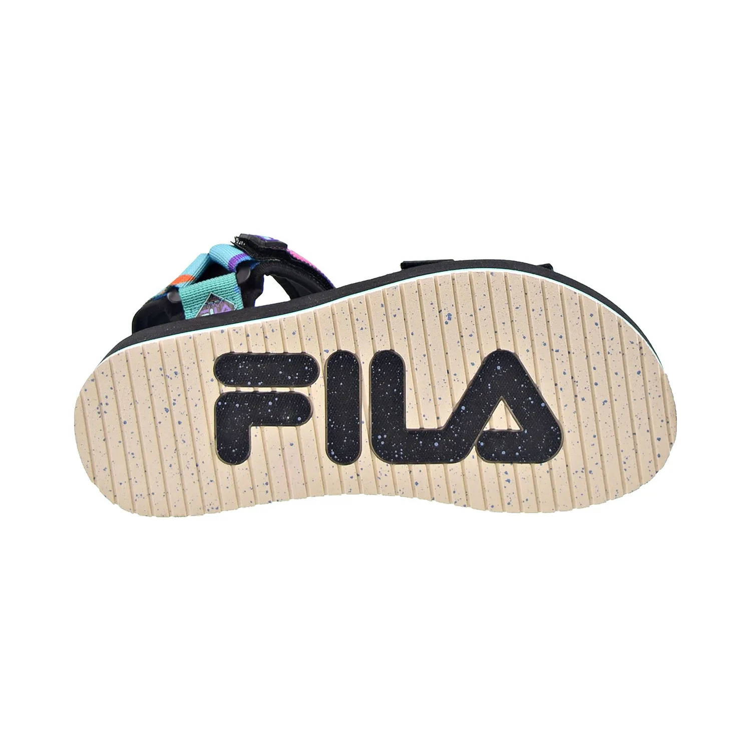 Fila Drifter DNS '90s Hiking Men's Sandals Black-Electric Purple-Red Orange Size 15 House Slippers