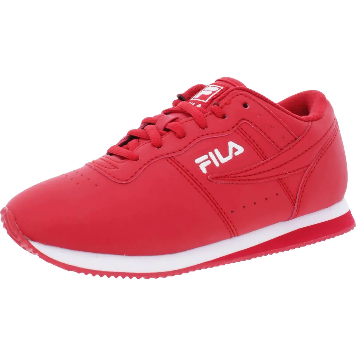 FILA MACHU WOMENS FAUX LEATHER FITNESS SNEAKERS Best Sneakers For Standing And Walking
