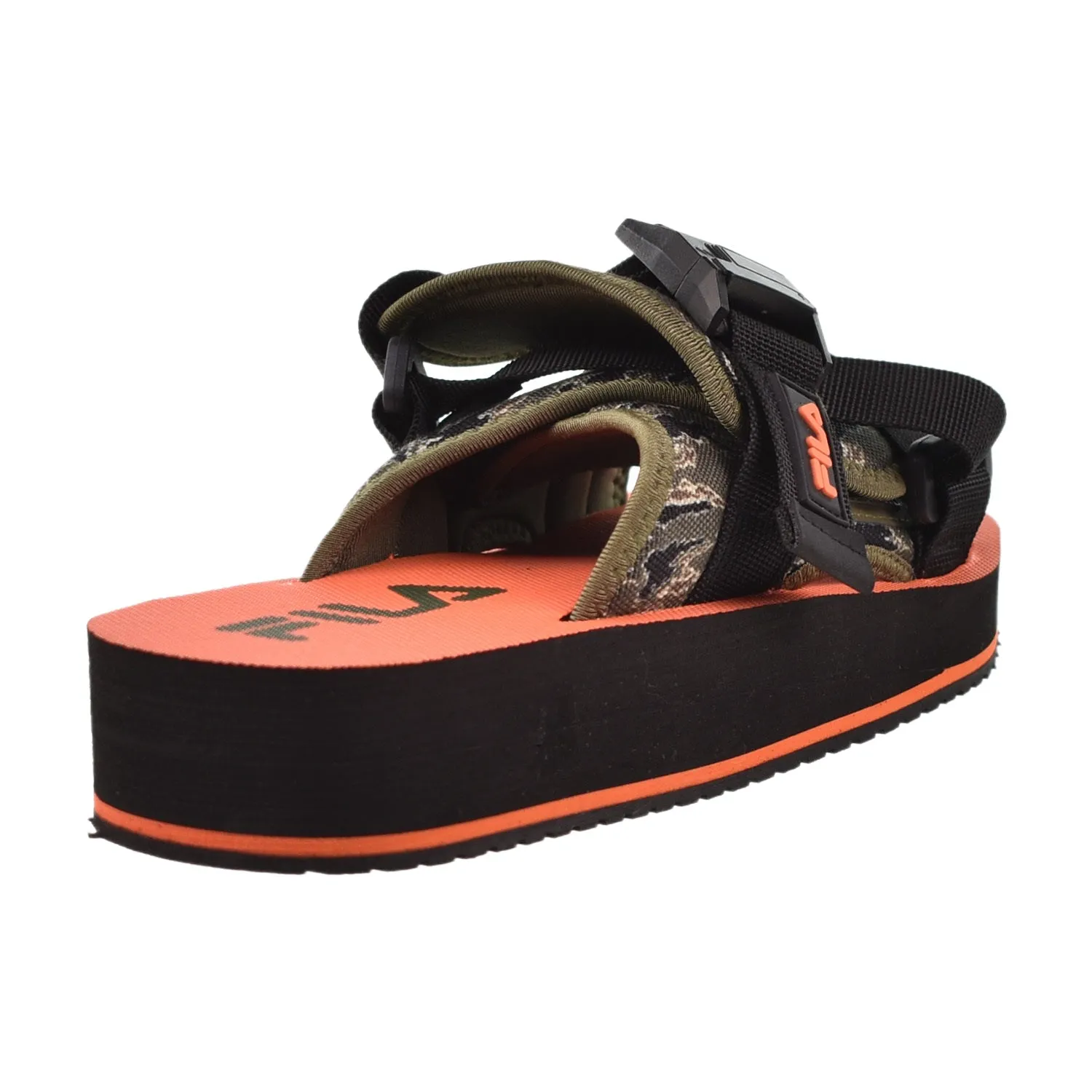 Unicorn Robe And Slippers Fila Sol-Slide V2 Camo Men's Slide Sandals Black-Chive-Dusty Olive