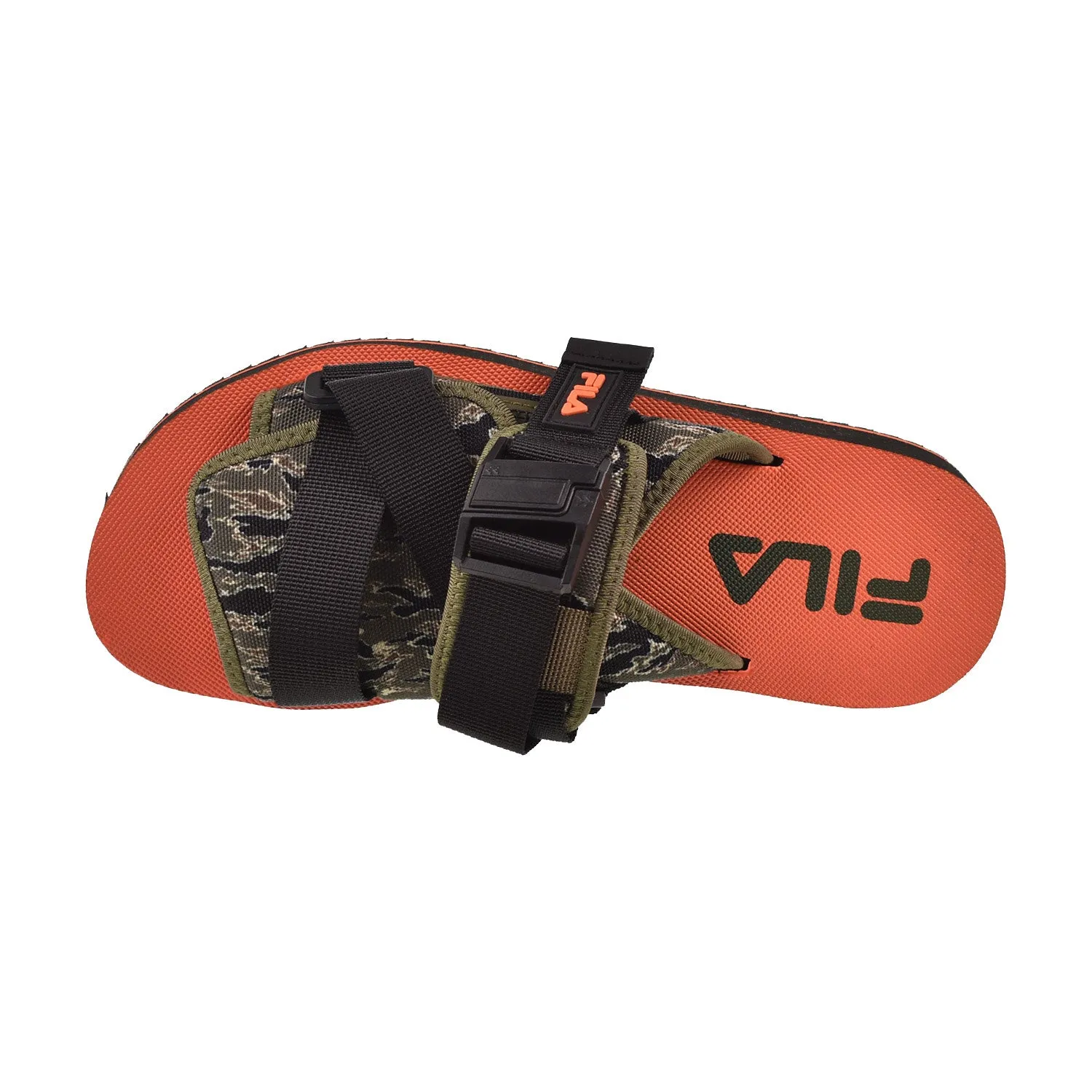 Fila Sol-Slide V2 Camo Men's Slide Sandals Black-Chive-Dusty Olive The Cloudies Slippers