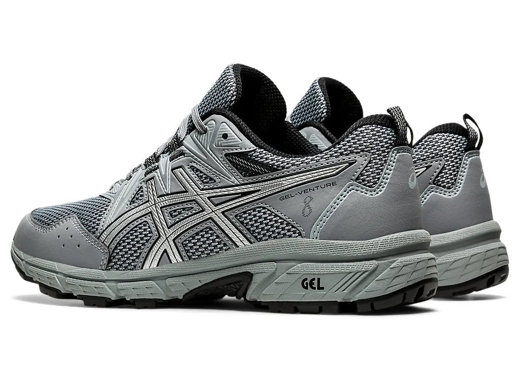 1012A708 ASICS WOMEN'S GEL-VENTURE 8 RUNNING SHOES, SIZE 8.5, SHEET ROCK/SILVER - Like New Shoes That Look Like Asics