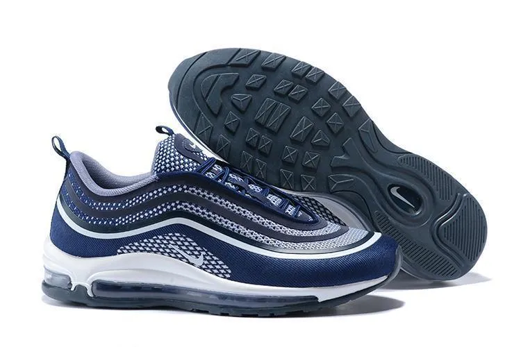 Asics Gel Trail Shoes Nike Air Max 97 Ultra 17 Blue Navy Black White Men Shoes Sale Size US 7, 8, 8.5, 9, 10, 11