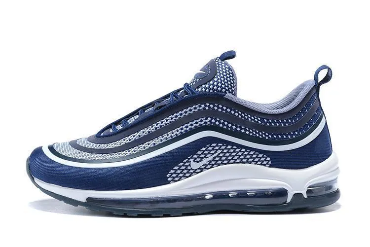 Nike Air Max 97 Ultra 17 Blue Navy Black White Men Shoes Sale Size US 7, 8, 8.5, 9, 10, 11 Asics Running Shoes
