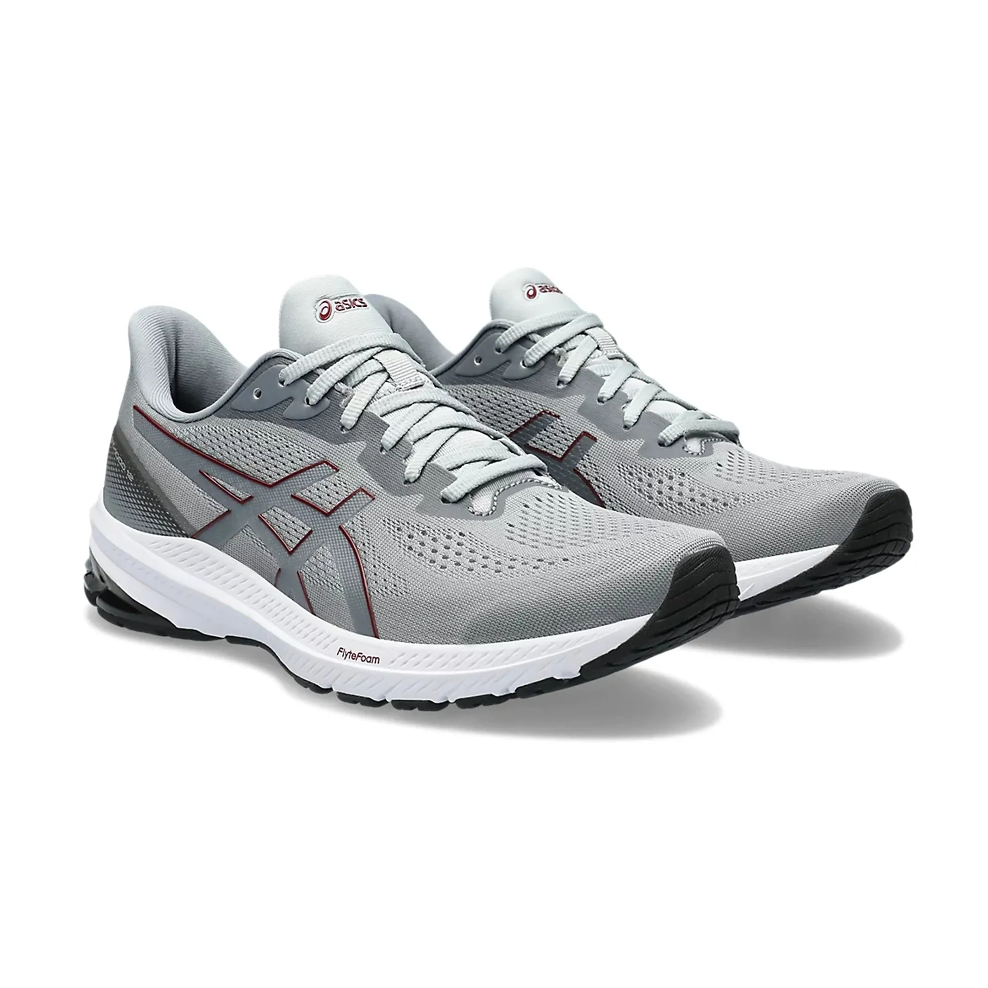 Asics Gel Kenun Lyte Running Shoes Asics GT-1000 12 Men Running Shoes SHEET ROCK/ANTIQUE RED - 1011B631.020