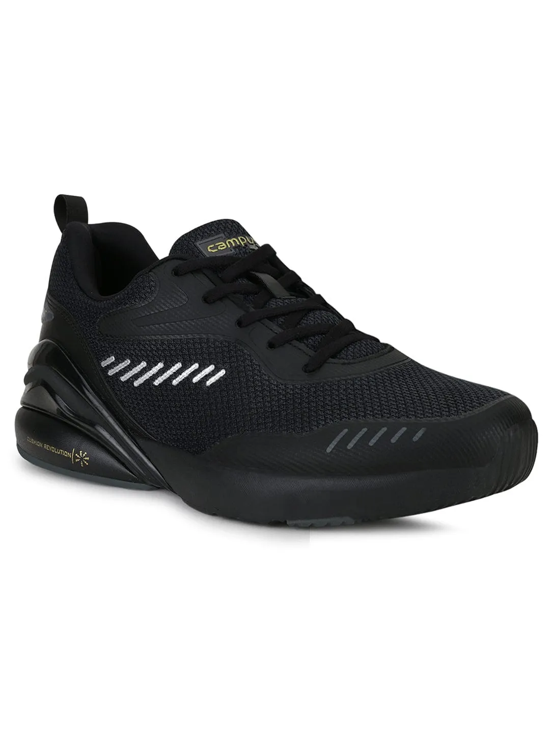 Underpronation Supination Running Shoes FORTE PRO Black Men's Running Shoes