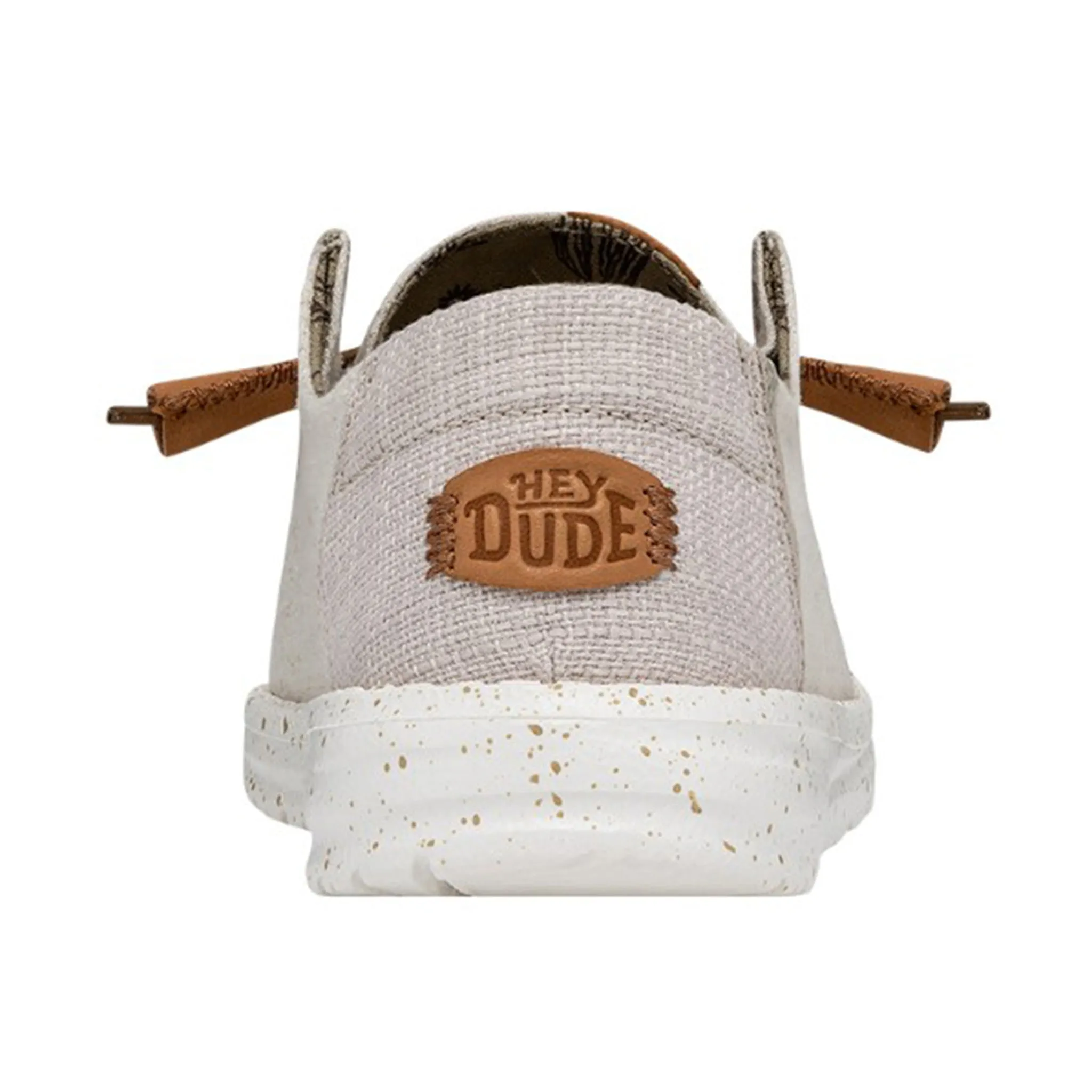 Custom Slip Ons Hey Dude Wendy Washed Canvas Cream