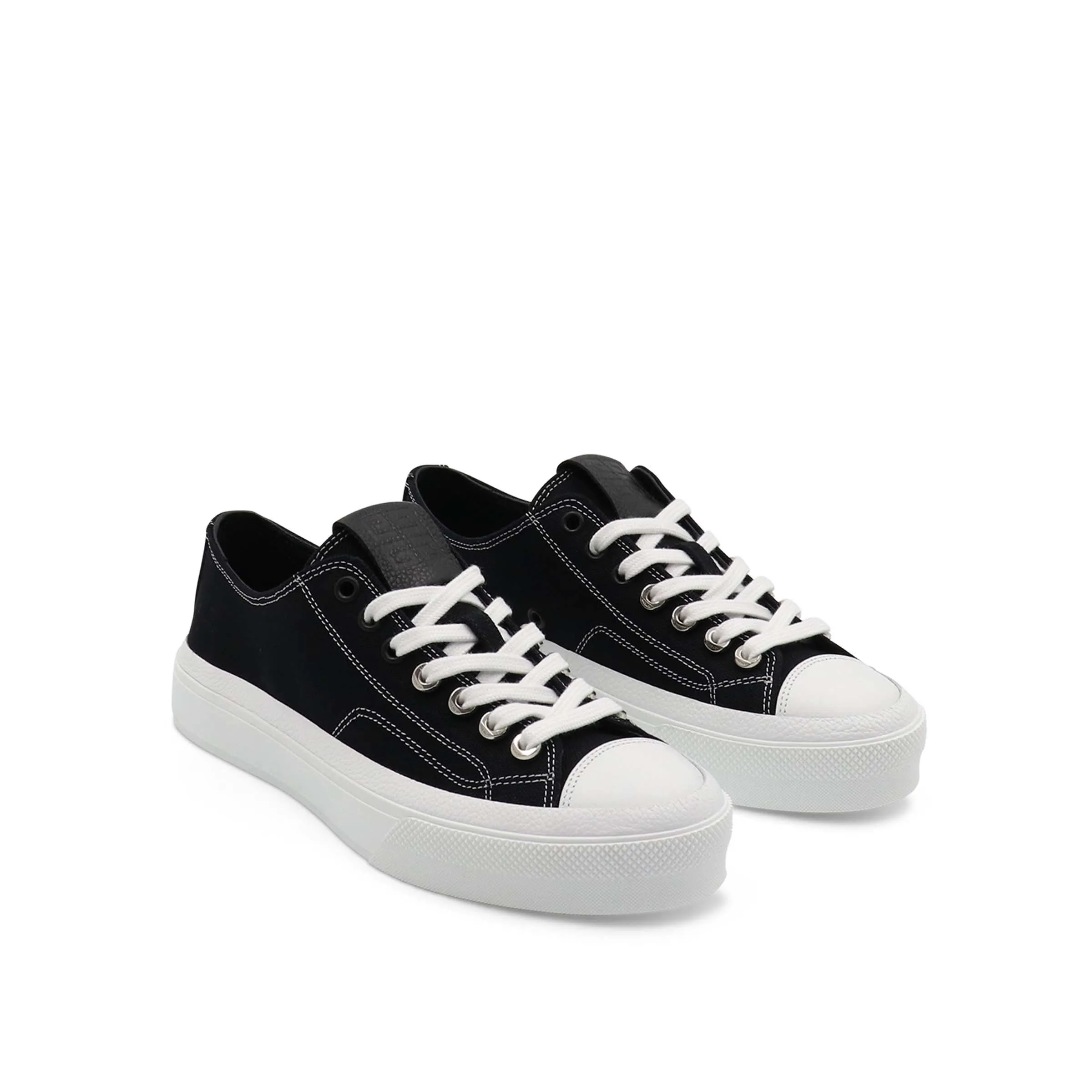 Steel Toe Work Sneakers City Canvas Low Sneaker in Black