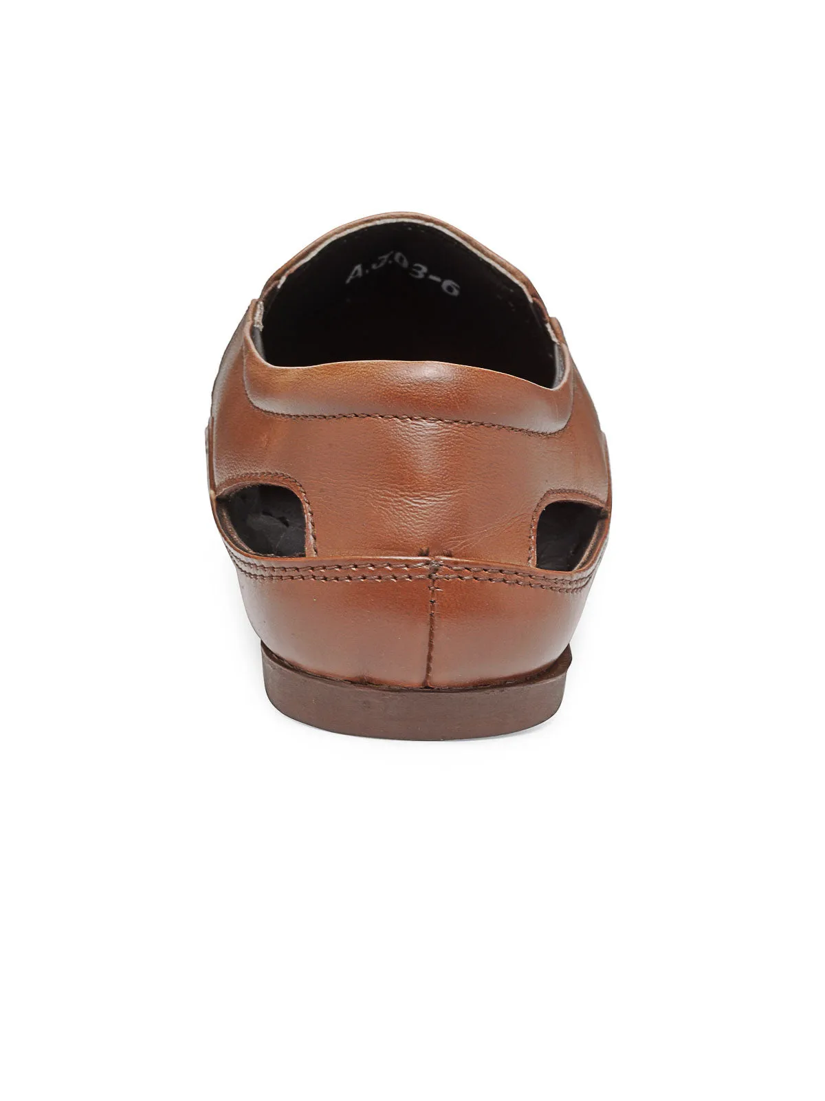 Slip On Live  Slip On Teakwood Men's Real Leather Shoes