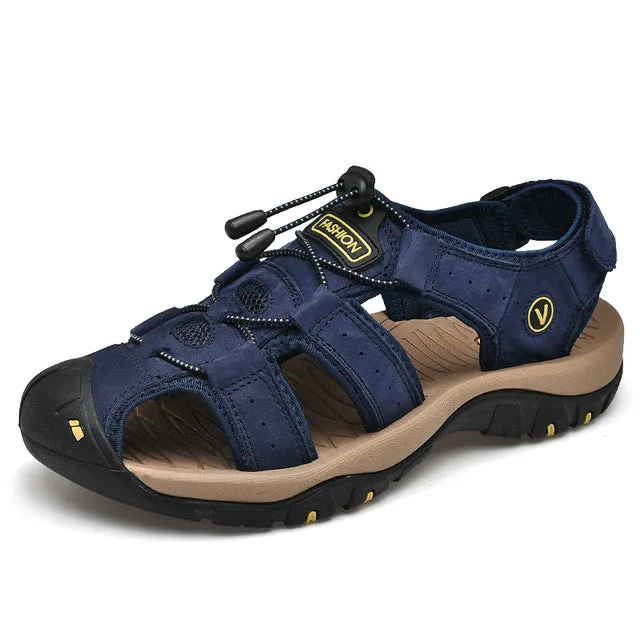 ZUNYU 2019 New Male Shoes Genuine Leather Men Sandals Sandals At Rei
