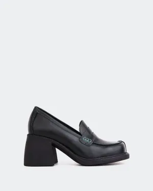 Mango Suede Loafers Beckam Green Leather