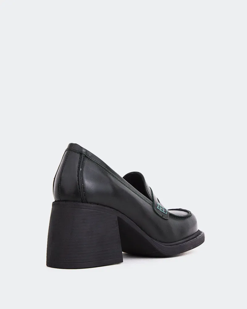 Bottoms Loafers Beckam Green Leather