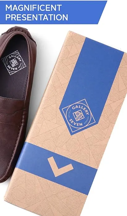 Baby Loafers Gallery Seven Mens Shaded Smart Penny Loafer  Color Saddle Brown Size 10