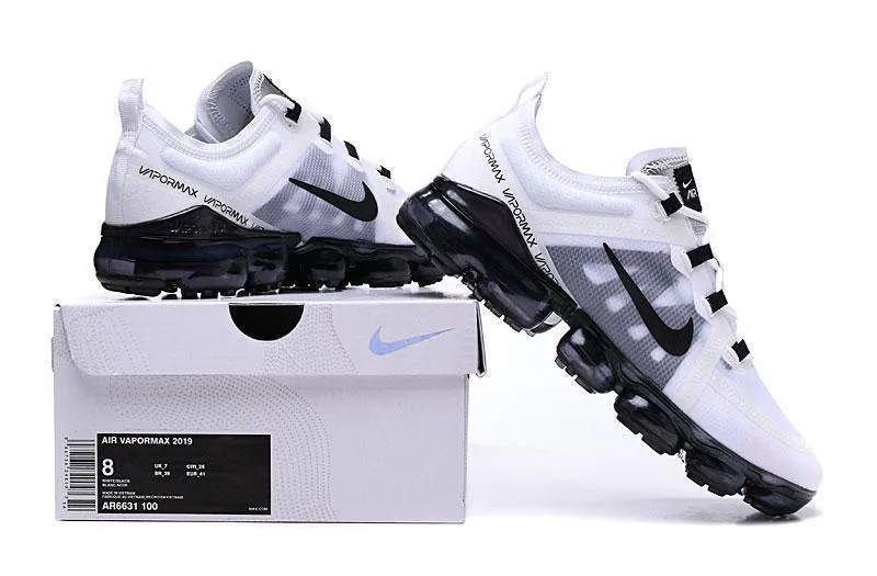 Asics Shoes Under 6000 Nike Air Vapormax 2019  'White Black' Shoes Sneakers Men Women !!! CYBER MONDAY SALE !!!