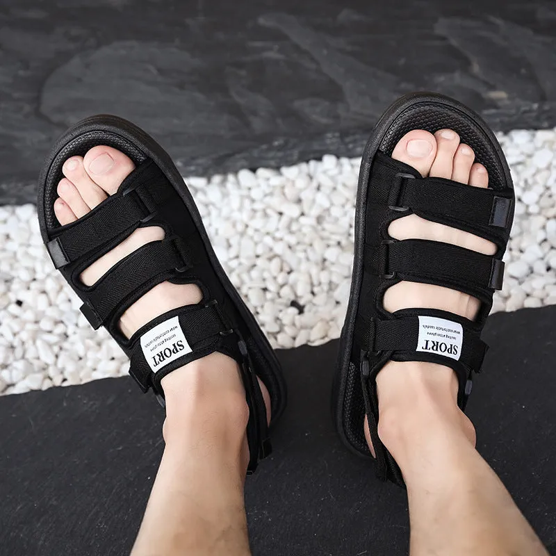 Men Beach Shoes Summer Men's Sandals Casual Non-Slip Jamaica Map