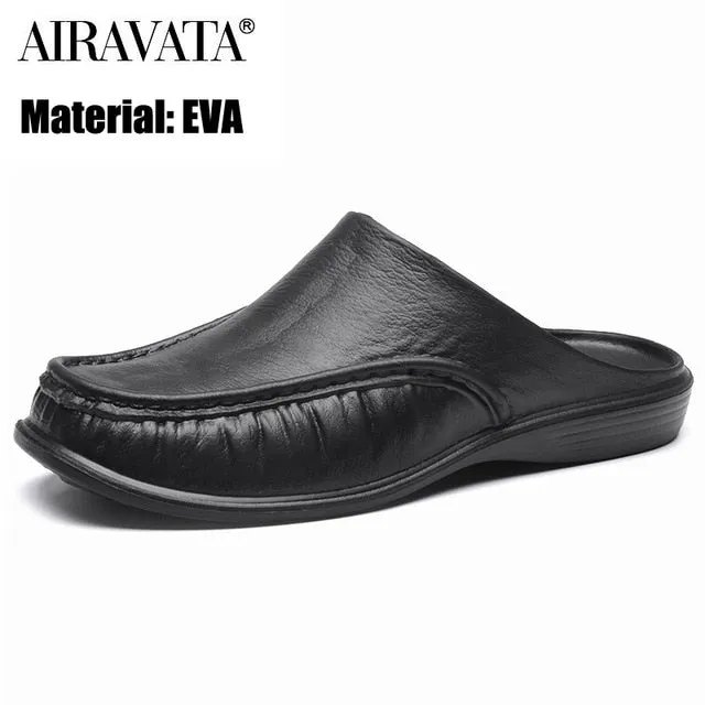 Men EVA Slippers Slip on Flats Shoes Fashion Beach Sandals Home Shoes Size 40-47 Slippers For Couples