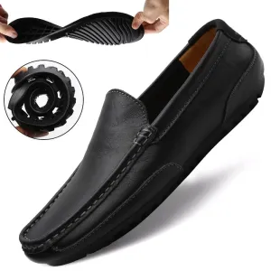 Genuine Leather Men Casual Shoes Brand 2020 Italian Men Loafers Moccasins Breathable Slip on Black Driving Shoes Plus Size 37-47 Suede Espadrille Loafers Buy