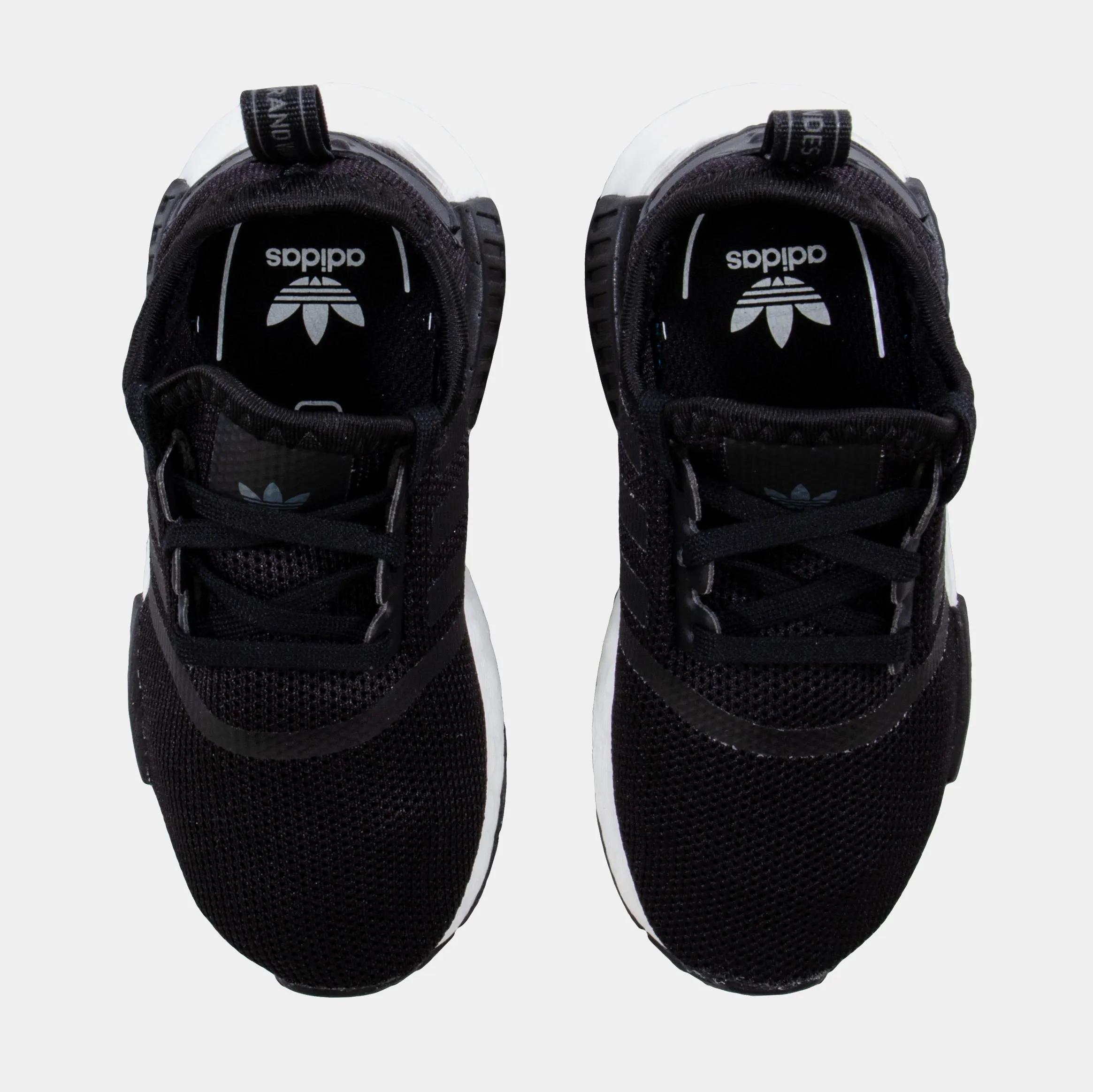 NMD R1 Infant Toddler Running Shoe (Black) Adidas Driving Shoes Goodyear