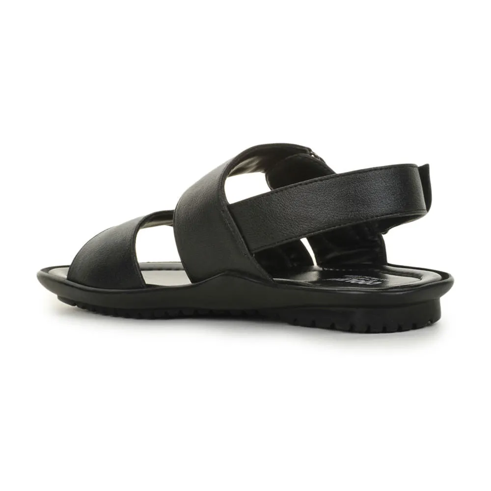 Coolers Formal (Black) Sandals For Men LAF-202 By Liberty Satin Slippers Cnd