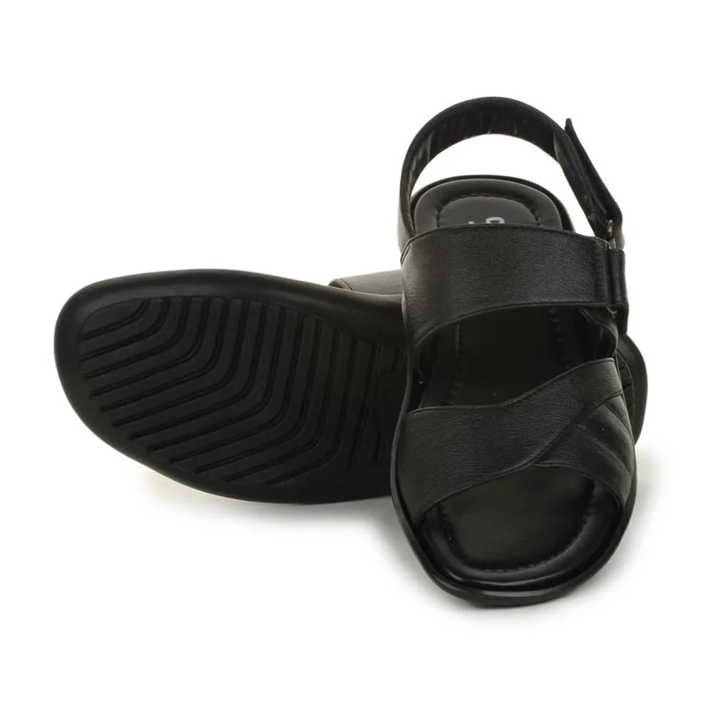 Coolers Formal (Black) Sandals For Men LAF-202 By Liberty Altar'd State Slippers