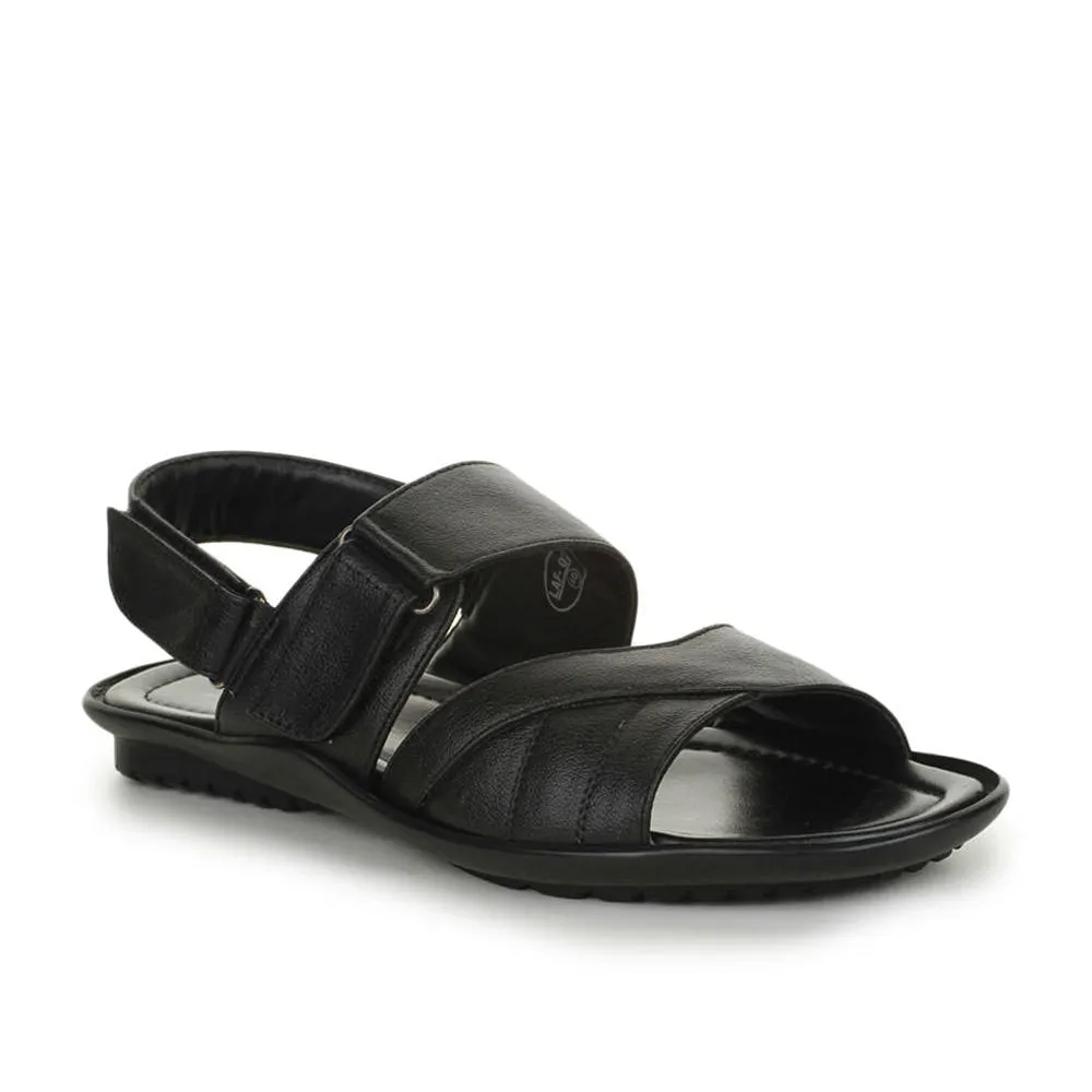 Coolers Formal (Black) Sandals For Men LAF-202 By Liberty Big Slippers