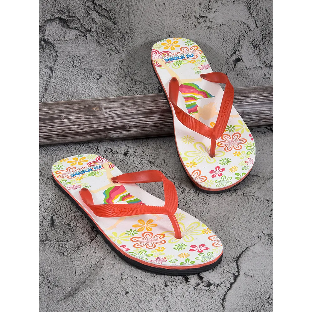 Flip Flops With Tread Gliders Casual Black Flip Flop For Women AHA-124E By Liberty