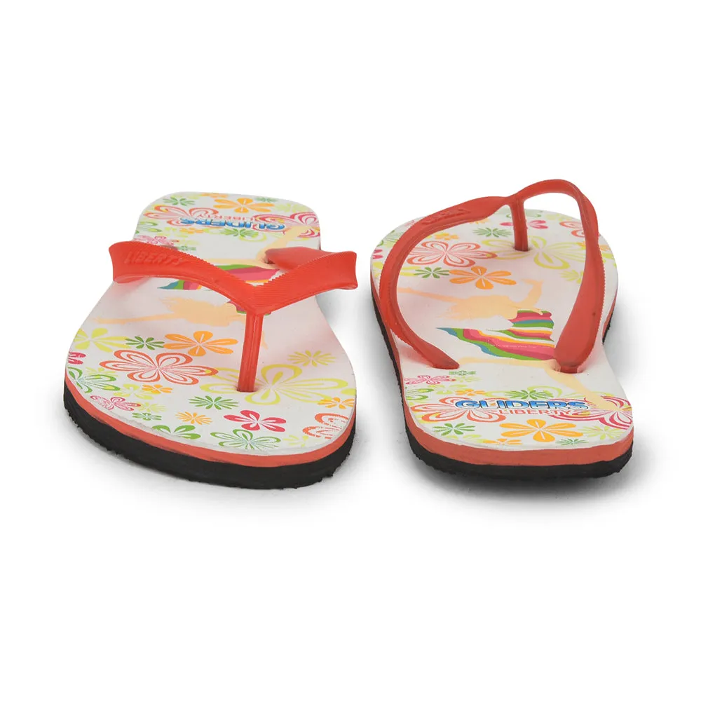 Gliders Casual Black Flip Flop For Women AHA-124E By Liberty Flip Flops Comfy