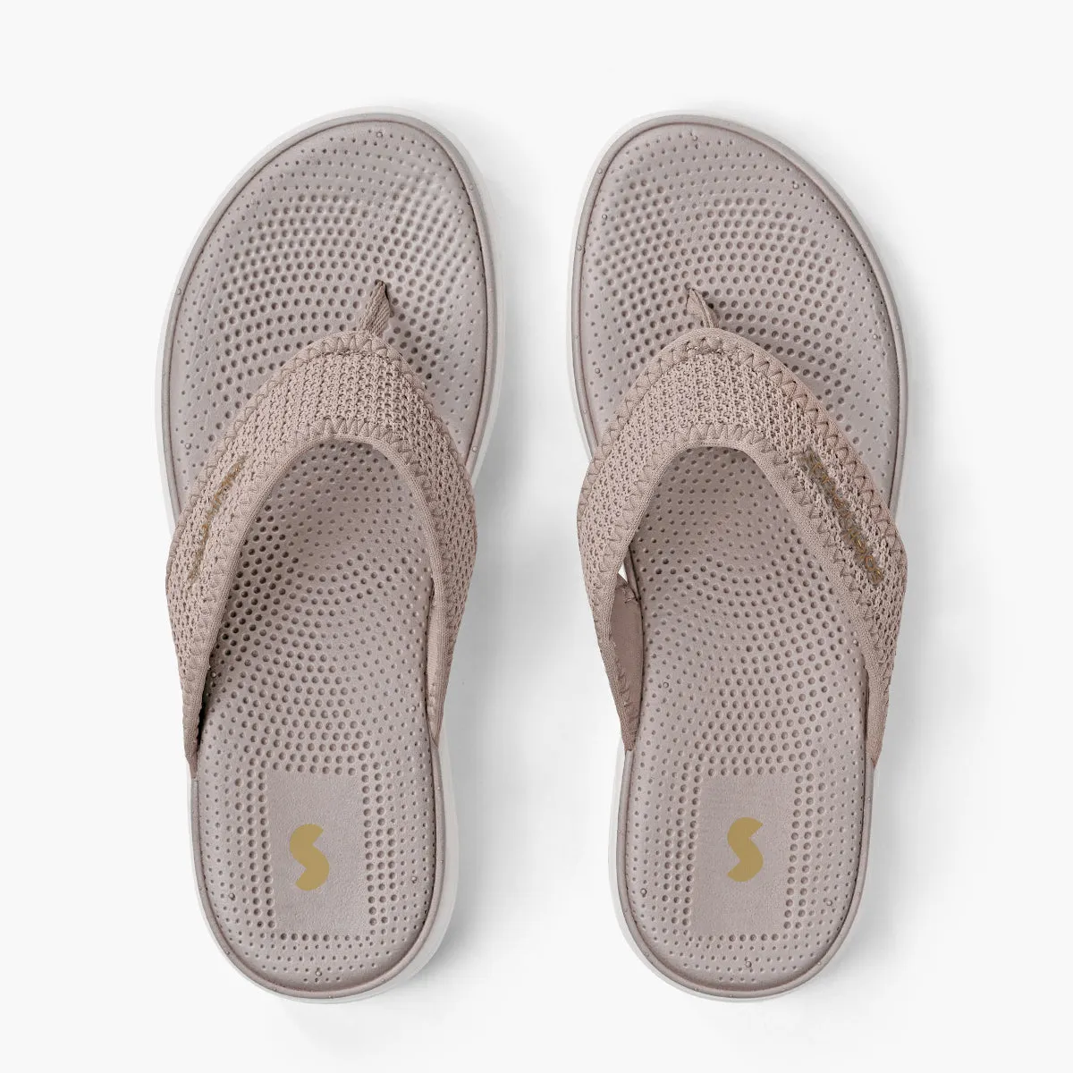 GRACE V Jewelled Flip Flops