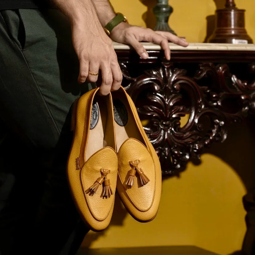 Warm Slip Ons Belgians - Mustard