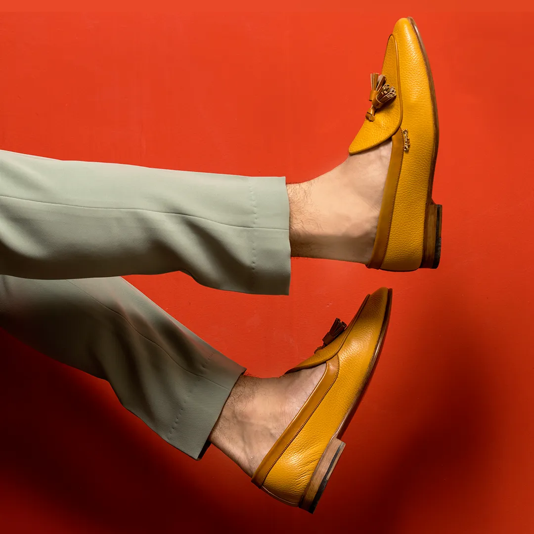 Belgians - Mustard Segment The Search Slip On Loafer