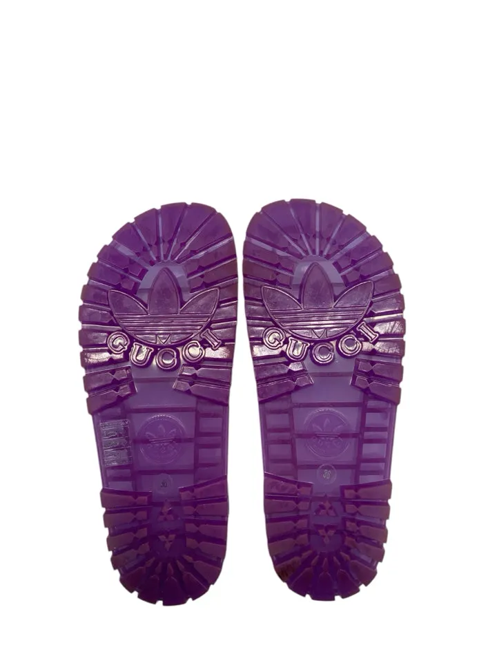 Adidas Golf Shoes Tour 360 Boost Gucci x Adidas  Rubber Logo Platform Sandals Women's Size 36 = US 6