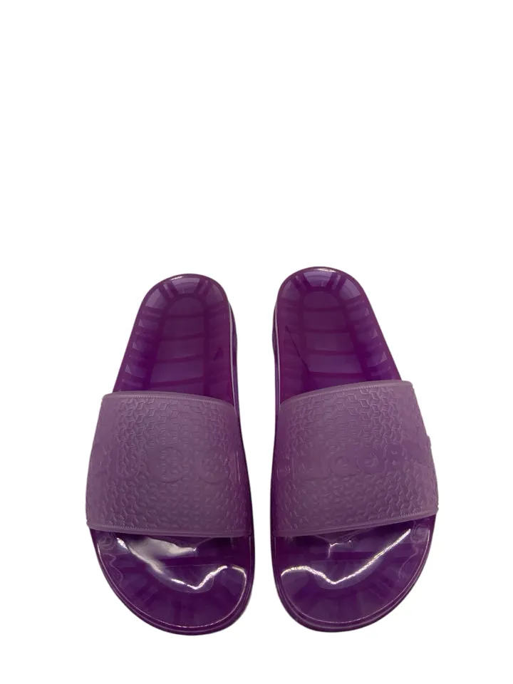 Adidas Shoes With Polka Dots Gucci x Adidas  Rubber Logo Platform Sandals Women's Size 36 = US 6