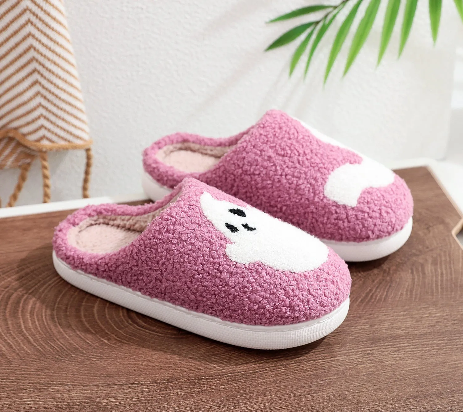 Halloween Ghost Home Cute Cartoon Household Cotton Slippers Slippers To Wear Outside
