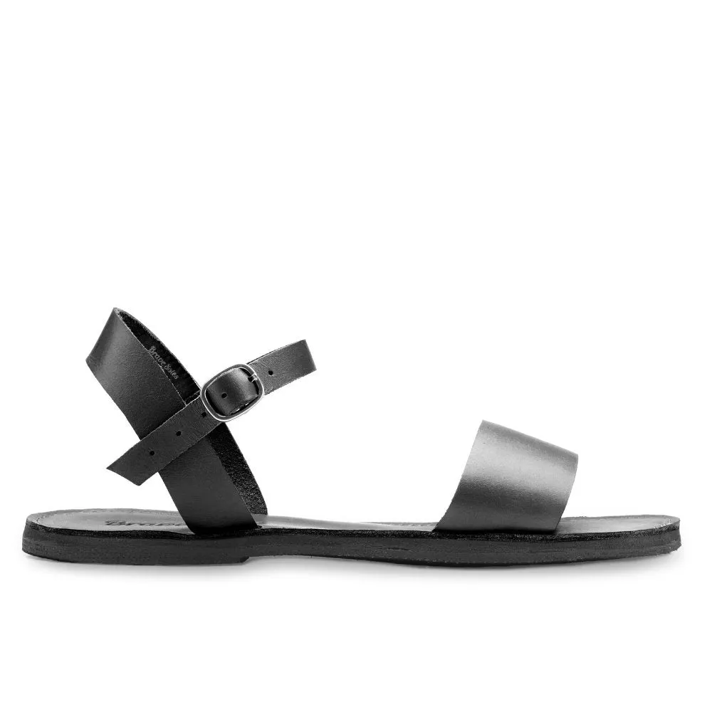 The Aventura Leather Walking Sandal Kitten Heel Sandals