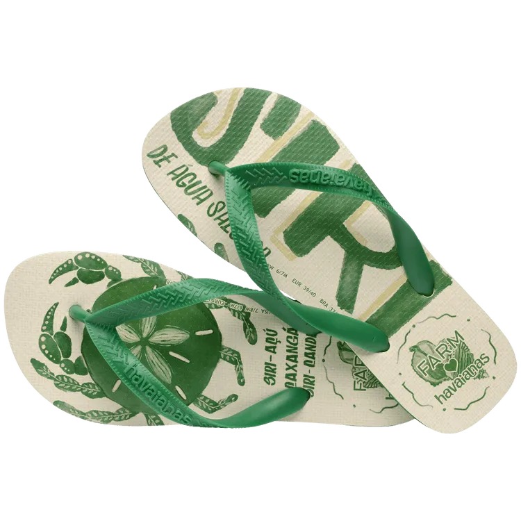 Two Flip Flops Havaianas X Farm Rio Crab Flip Flops