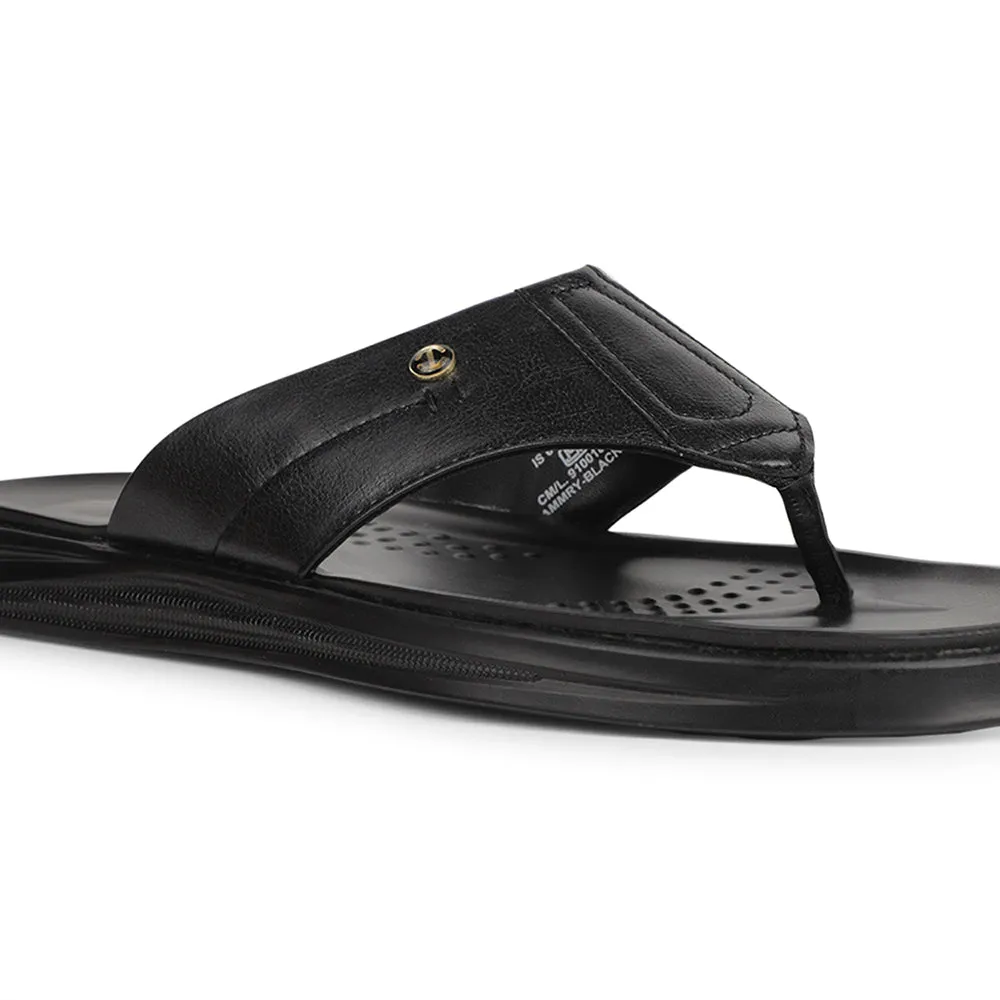 Healers Black Casual Slipper For Men CAMMRY By Liberty Daniel Green Bedroom Slippers