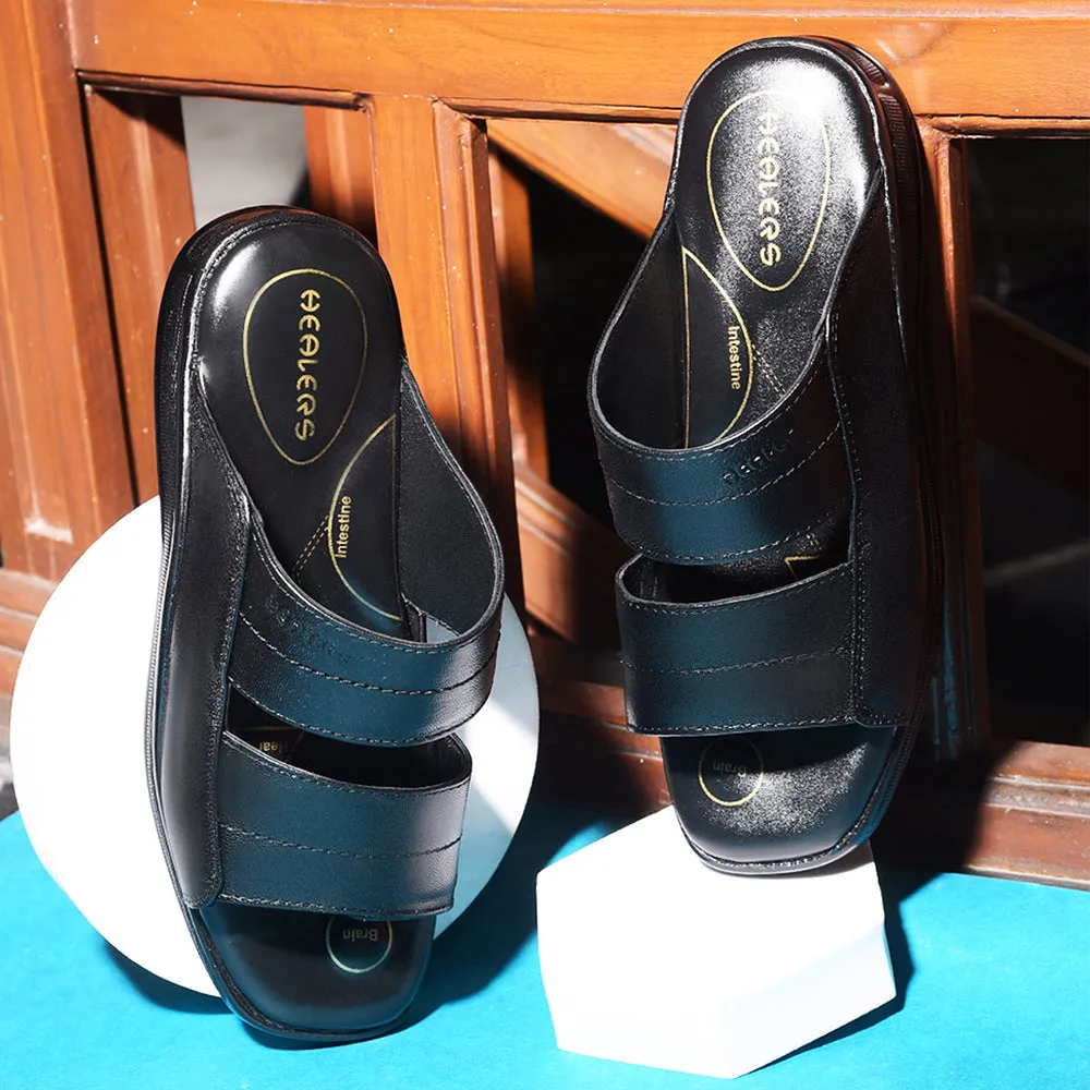 Healers By Liberty 2050-905 Casual Slippers For Men - Black Kadee Slide