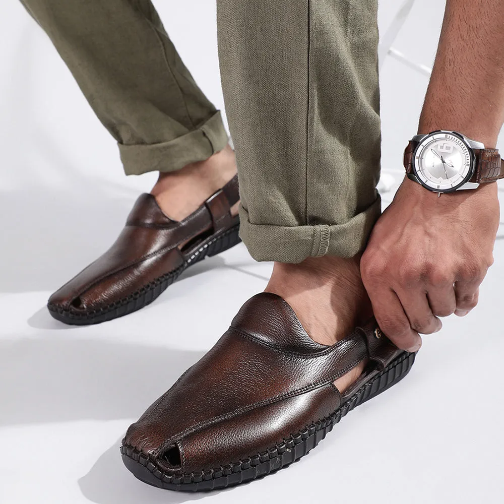 Gel Slippers Healers Formal Tan Sandals For Men JPL-204 By Liberty