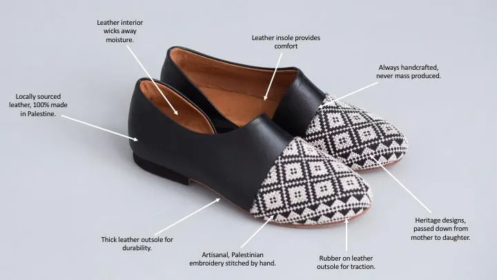 Yasmin Flat - Sapphire Blue Leather Work Boot