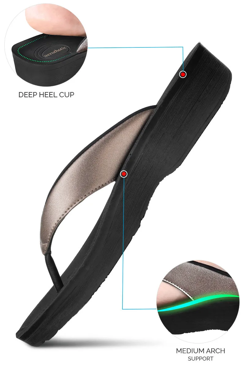 Flip Flops Uk Aerothotic - Pearly Fume Women's Comfortable Flip-Flops Sandal