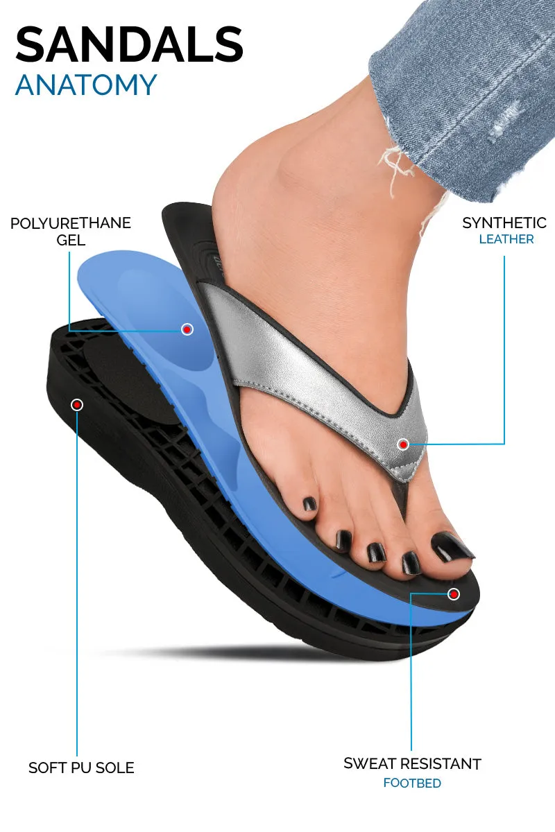 Flip Flops Ladies Aerothotic - Pearly Fume Women's Comfortable Flip-Flops Sandal