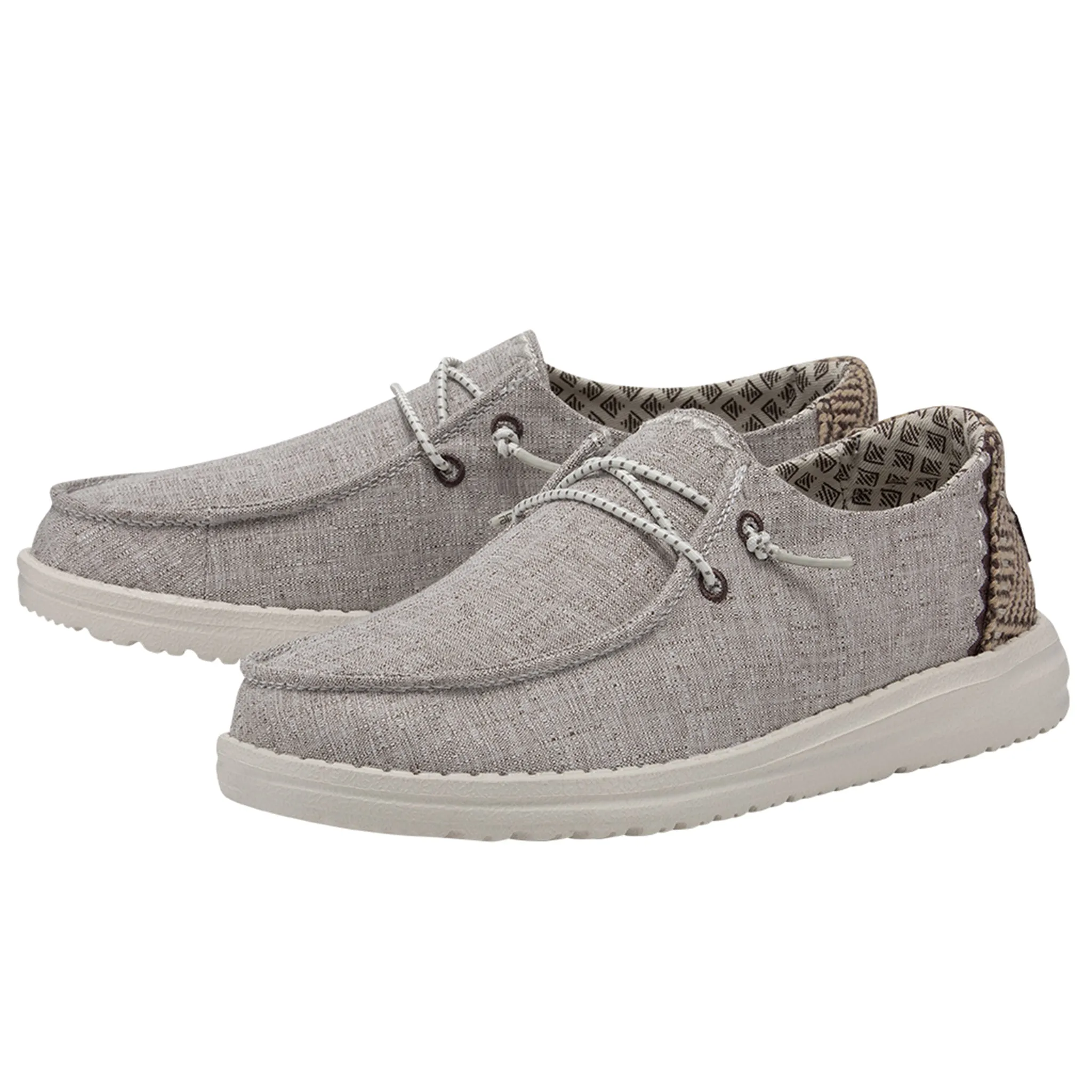 Hey Dude Wendy Chambray Woven Java Slip-on Shoes Waterproof