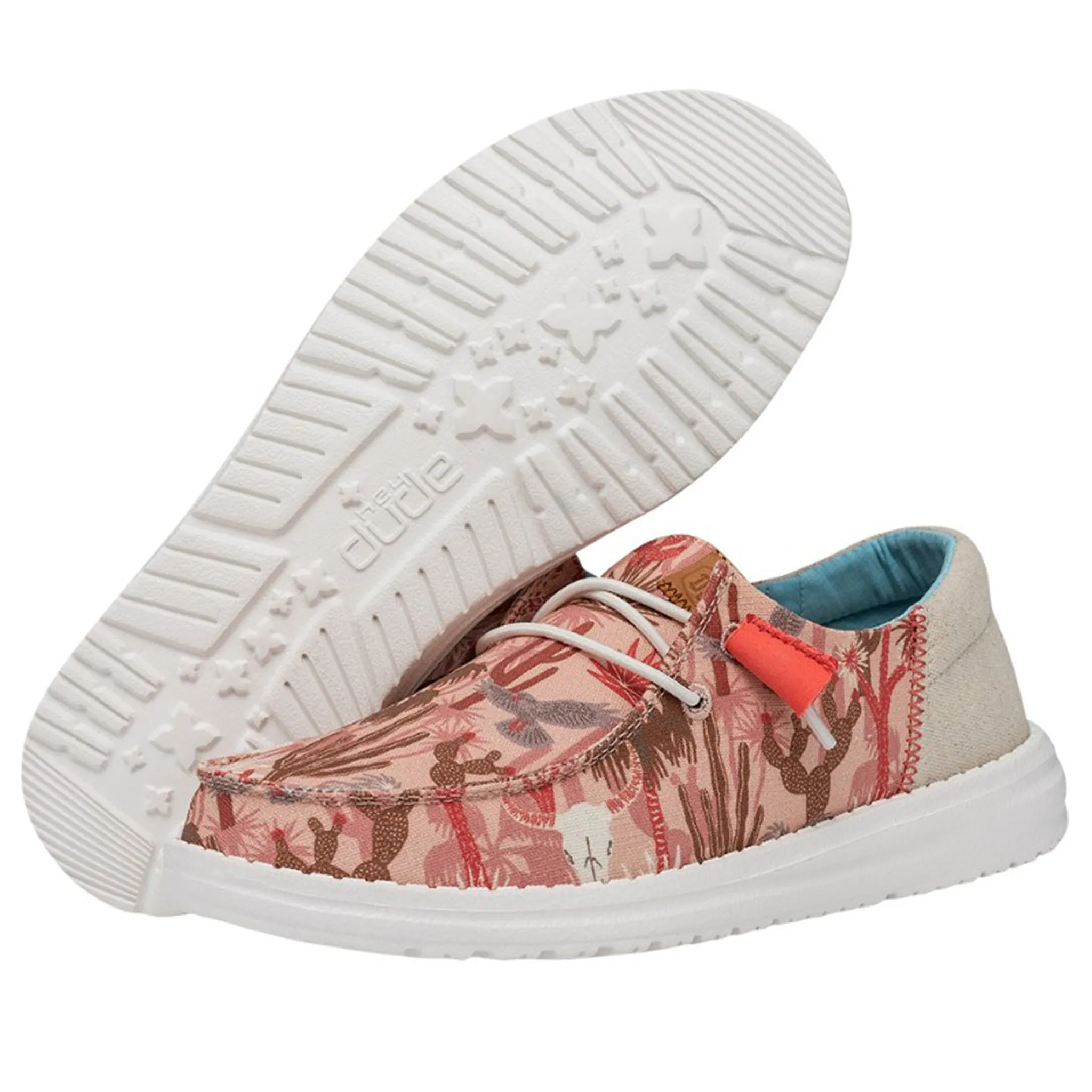 Hey Dude Wendy Funk Oasis Pink Shoes Slip On Mules Slip On Non Slip Work