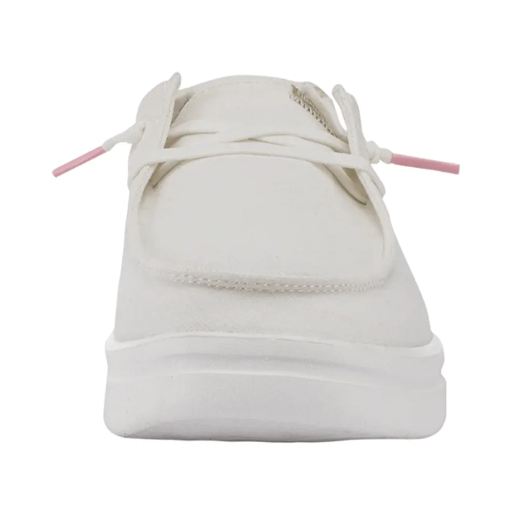 Womens Velvet Slip Ons > Velvet Slip Ons Hey Dude Wendy Rise Sparkle White