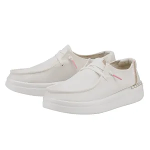Slip On Gum Sole Hey Dude Wendy Rise Sparkle White