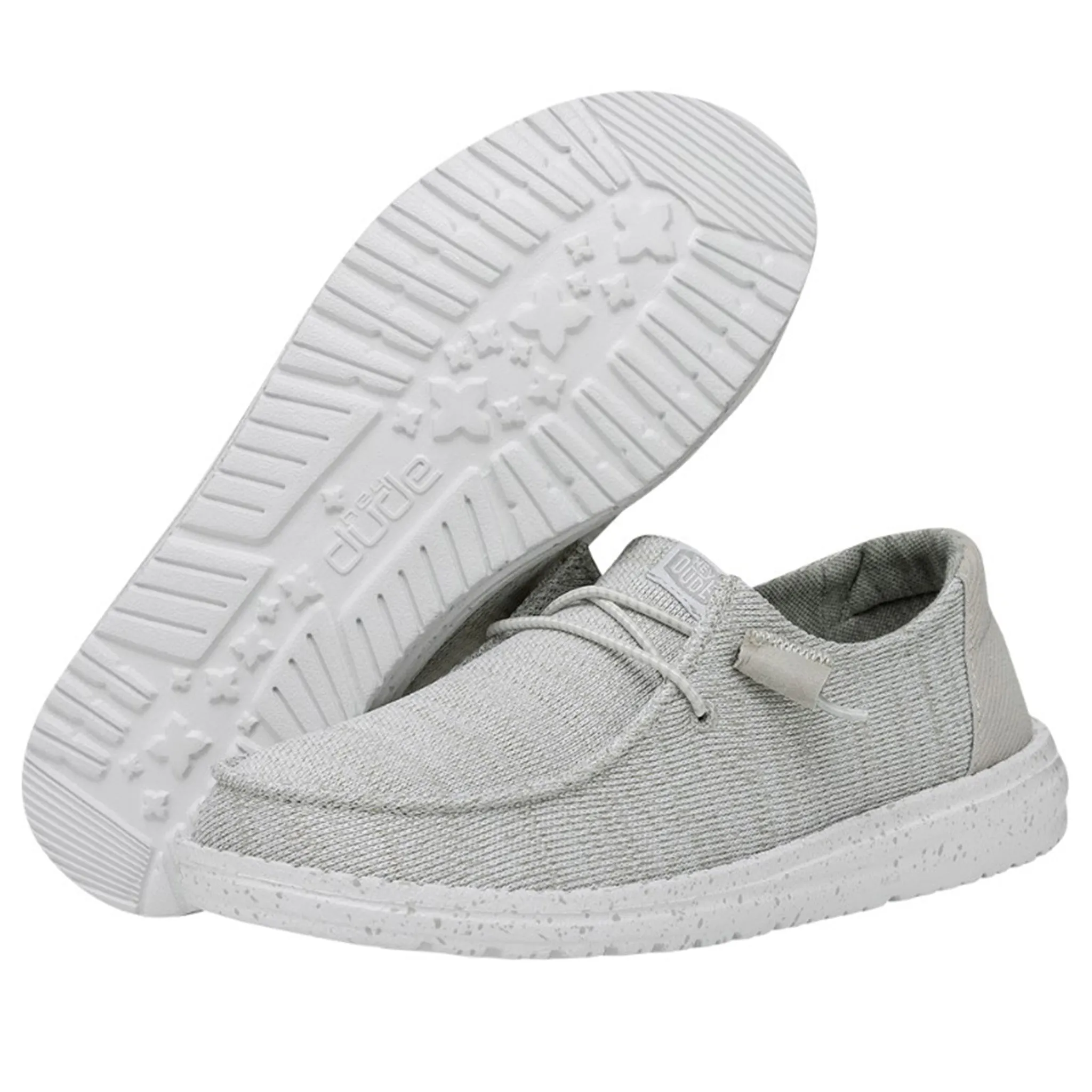 Slip On Mesh Shoes Hey Dude Wendy Sport Mesh Grey Shoes