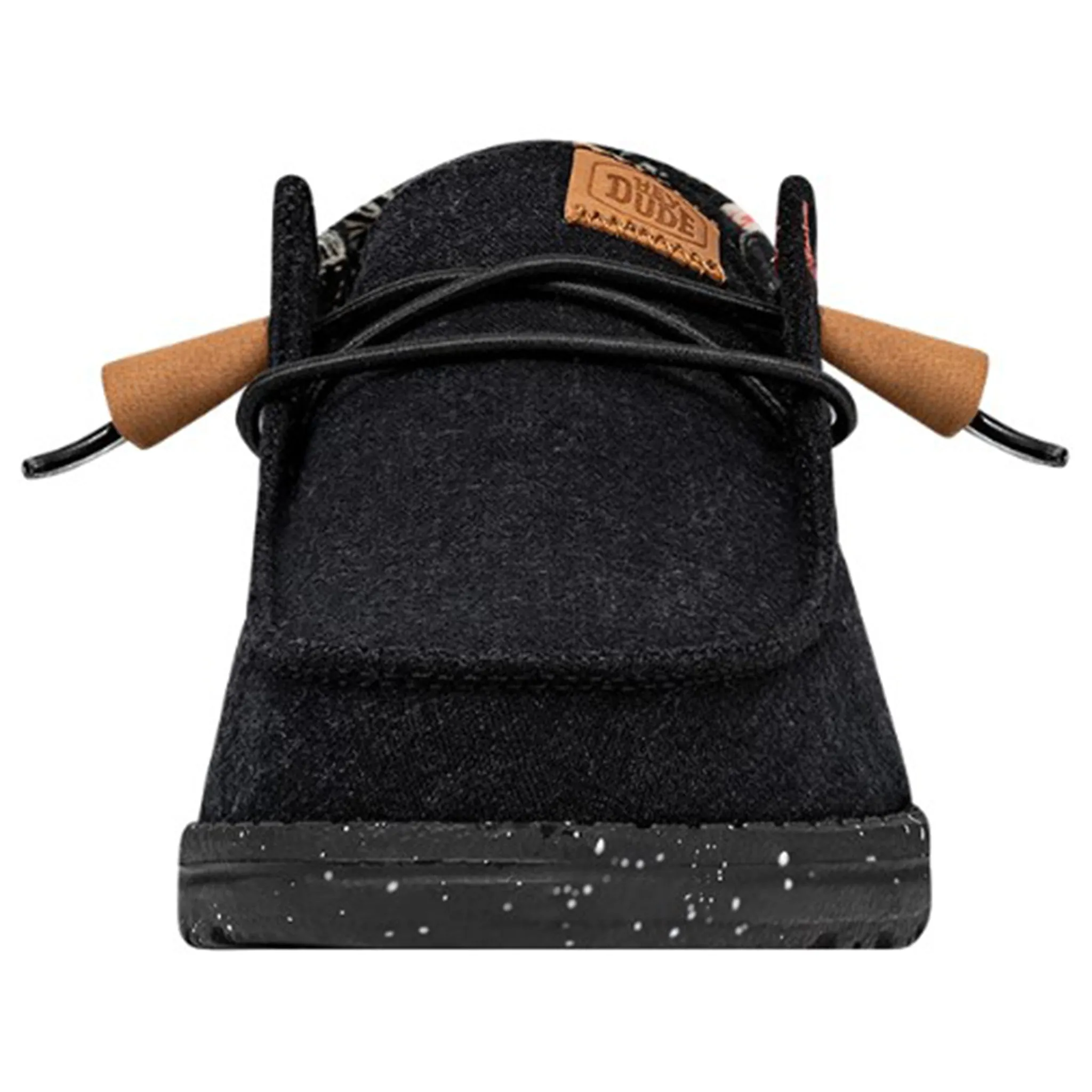 Mackenzie Ii Snow Slip Ons Hey Dude Wendy Washed Canvas Black