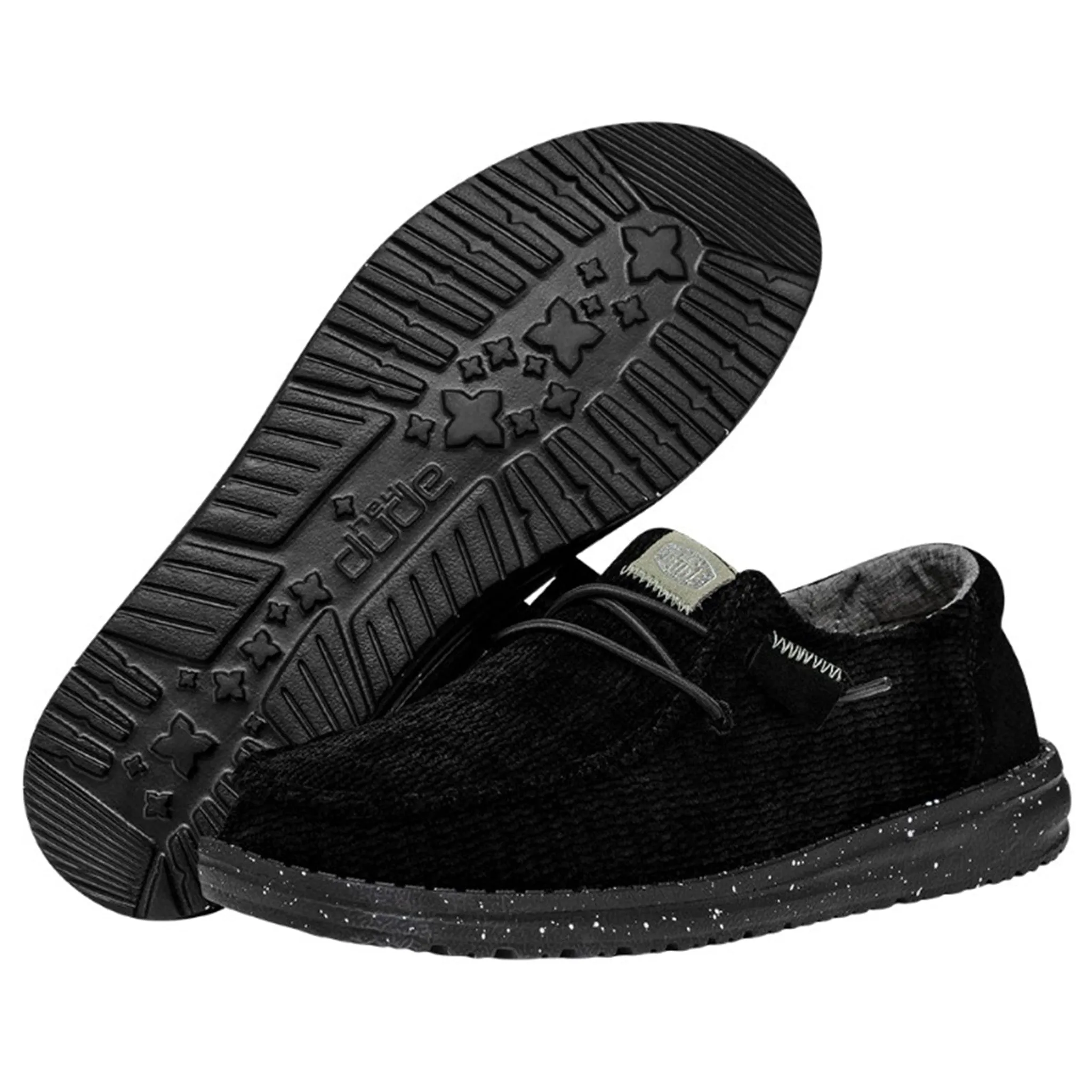 Slip On Matchcourt Hey Dude Wendy Wave Corduroy Black